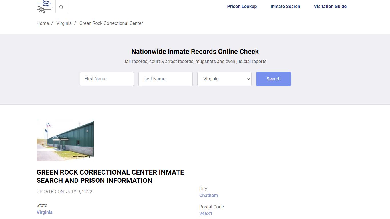 Green Rock Correctional Center Inmate Search, Visitation, Phone no ...