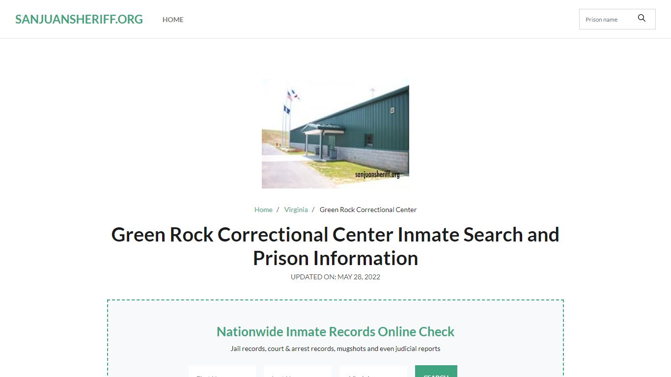 Green Rock Correctional Center Inmate Search, Visitation, Phone no ...